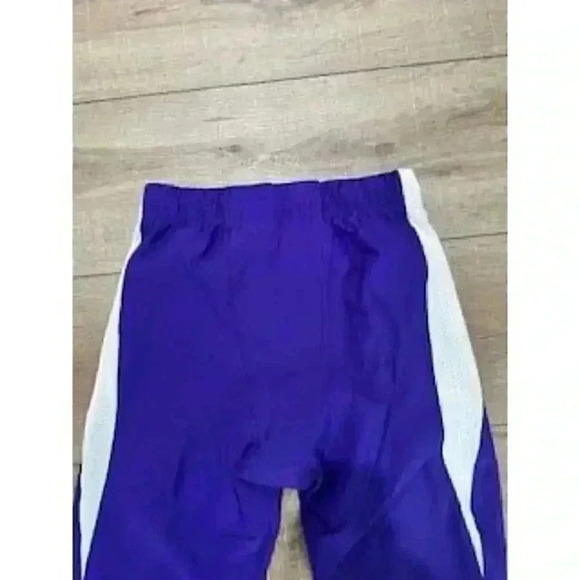 NEW Purple Adidas knee length Cropped Football Pants Boys Sz Large NWT - Picture 6 of 10